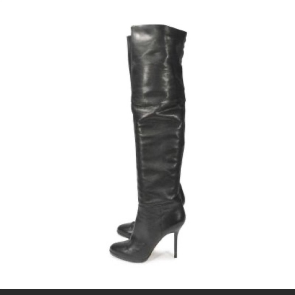 Jimmy Choo Black Over The Knee Boots 37.5